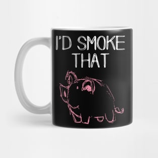 I'd Smoke that Pig BBQ Mug